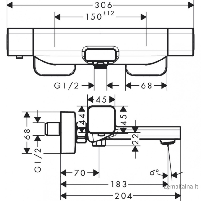 Maišytuvas Hansgrohe Ecostat E 15774000 3