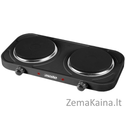 Mesko Home MS 6509 viryklė Juoda Stalviršis Hermetiška kaitlentė 2 zone(s)