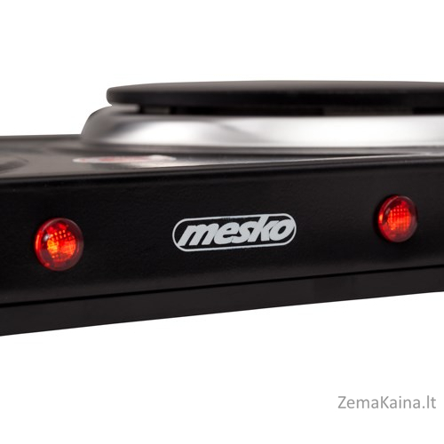 Mesko Home MS 6509 viryklė Juoda Stalviršis Hermetiška kaitlentė 2 zone(s) 7