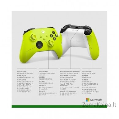 Microsoft Xbox Wireless Controller Žalia, Mėtų spalva „Bluetooth“ Vairalazdė Analoginis / skaitmeninis Xbox, Xbox One, Xbox Series S 5