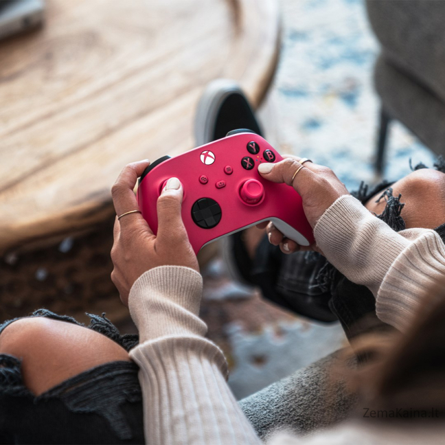 Microsoft QAU-00083 žaidimų valdiklis Rožinė, Balta „Bluetooth“ Žaidimų pultelis Analoginis / skaitmeninis Xbox Series S, Android, Xbox Series X, iOS, PC 7
