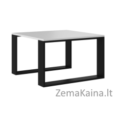 MODERN MINI stalas 67x67x40 cm Balta/Juoda