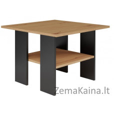 MODERNA stalas 60x60x45 cm "Artisan Oak/Black