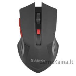 MOUSE DEFENDER ACCURA MM-275 RF BLACK & RED OPTICAL 1600DPI 6P