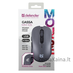 MOUSE DEFENDER GASSA MM-105 RF SILENT GREY