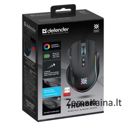 MOUSE DEFENDER GM-213 THUNDER RF 1600dpi 8P BLACK