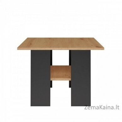 MODERNA stalas 60x60x45 cm "Artisan Oak/Black 2