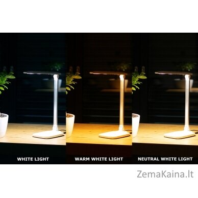 Montis Lampka biurkowa wielofunkcyjna LED MT042 stalinė lempa Balta 4