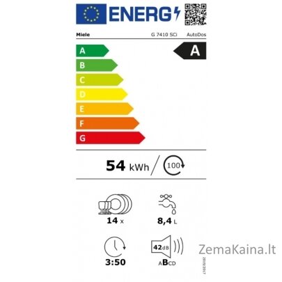 Montuojama indaplovė Miele G 7410 SCi AutoDos, 11886790 1