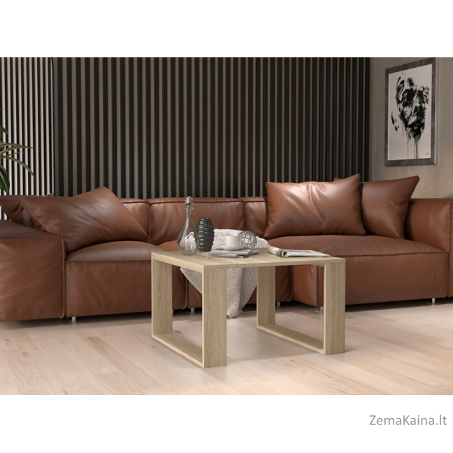 MODERN MINI stalas 67x67x40 cm Sonomos ąžuolas 3