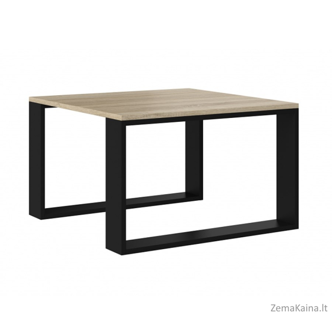 MODERN MINI stalas 67x67x40 cm Sonomos ąžuolas/Juoda