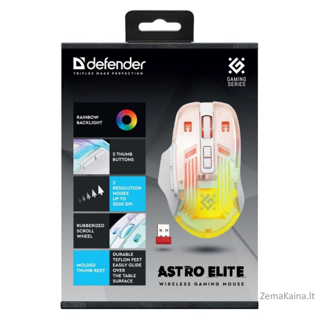 MOUSE DEFENDER GM-056 ASTRO ELITE 3200dpi 7P 2