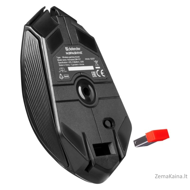 MOUSE DEFENDER GM-126 TISA RF+BT OPTIC 1600dpi 6P BLACK 3