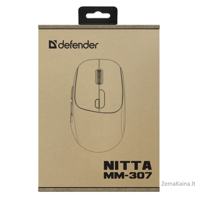 MOUSE DEFENDER NITTA MM-307 RF+BT OPTIC 1600dpi 6P WHITE 5