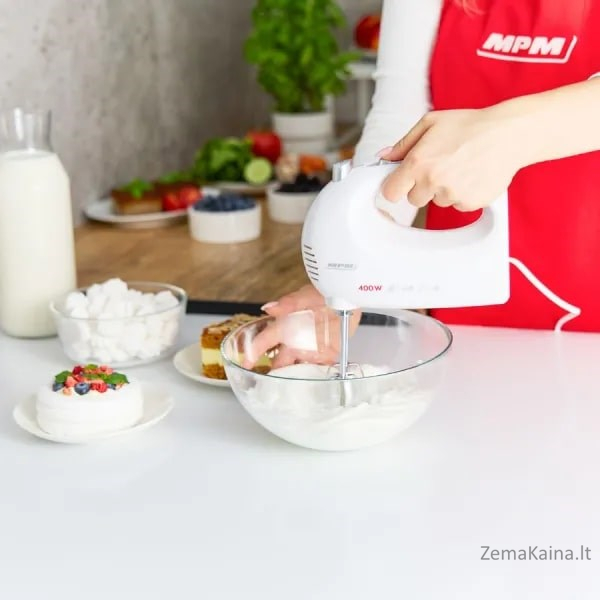 MPM MMR-25 rankinis maišytuvas baltos spalvos 9