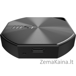 MSI DATAMAG 20GBPS 2TB išorinis puslaidininkis diskas C tipo USB USB 3.2 Gen 2x2 Juoda