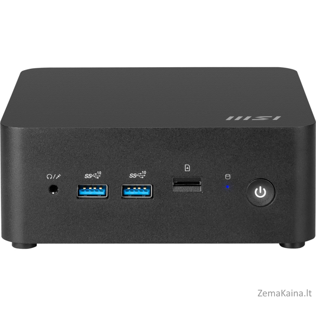 MSI Cubi NUC 1M-003EU i3-100U 8GB SSD512GB Intel UHD Graphics AX211 WiFi 6E Windows 11 Pro Black 14