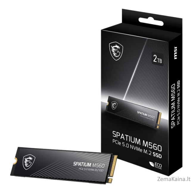 MSI SPATIUM M560 PCIE 5.0 NVME M.2 2 TB PCI Express 5.0 3D NAND