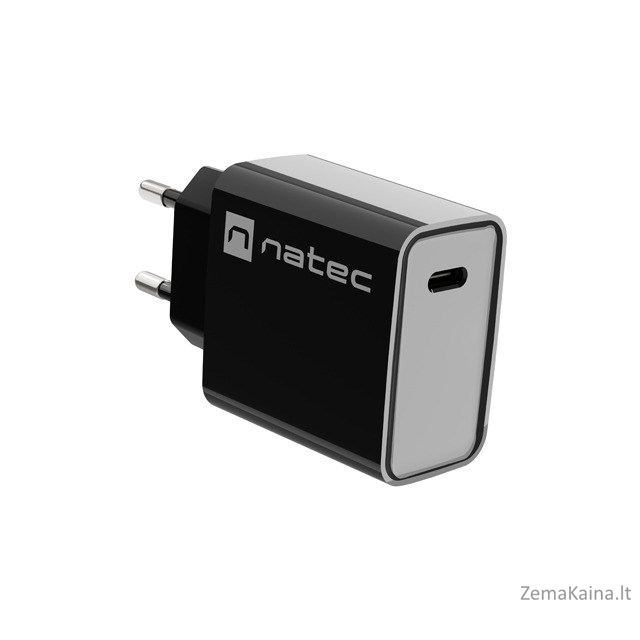 NATEC USB CHARGER RIBERA USB-C 20W PD BLACK 1