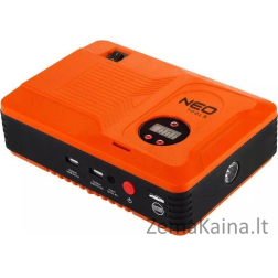 „Neo Starter“ įrenginys („JumpasTarter“ pradžios -Up įrenginys, Power Bank - 14AH, 3,5bar kompresorius, žibintuvėlis)