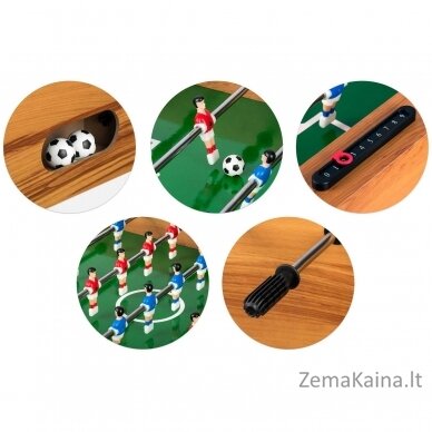 Neosport futbolo stalas 121 x 61 x 80 cm NS-803 medinis 4