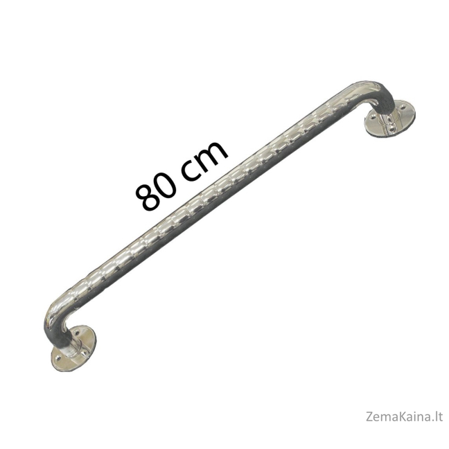 Nerūdijančio plieno gofruoti vonios kambario turėklai 80 cm 1