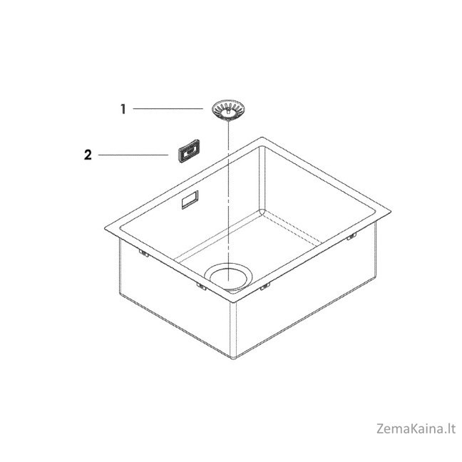 Nerūdijančio plieno plautuvė Grohe K700, 31726SD0 1