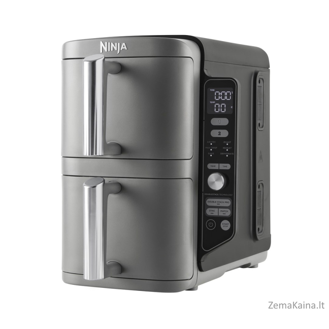 Ninja SL400EU fryer Double 9.5 L 2470 W Hot air fryer Black, Grey 1