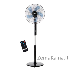 N'OVEEN F455 16"/40 cm stovintis ventiliatorius su nuotolinio valdymo pulteliu, juodas