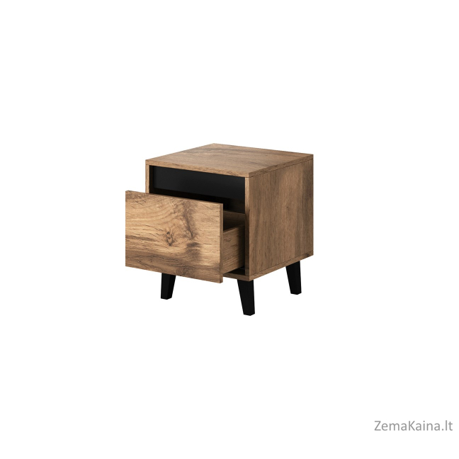 NORD naktinis staliukas 2 vnt. 40x38x45 cm ąžuolas wotan/antracitas