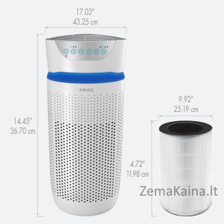 ORO VALYTUVAS-JONIZATORIUS HOMEDICS TOTALCLEAN 5IN1 AP-T30