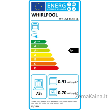 Orkaitė Whirlpool W7 OS4 4S2 H BL 7