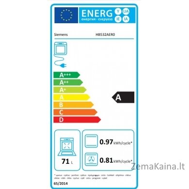Orkaitė Siemens HB532AER0 5