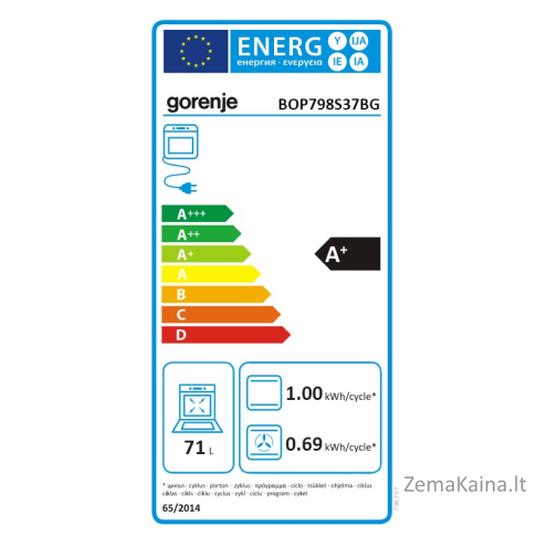 Orkaitė Gorenje BOP798S37BG 3