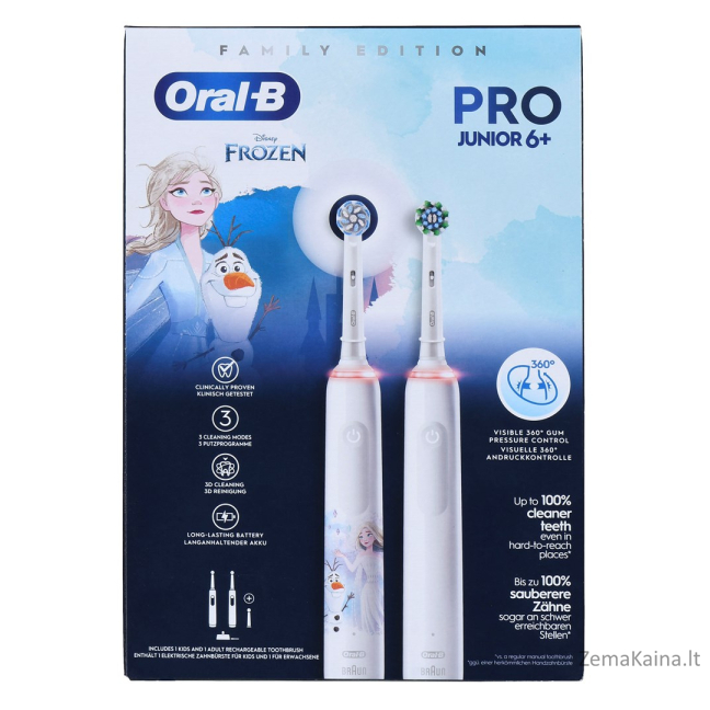 Oral-B Pro 3 3000 White+Oral-B Junior Frozen 13