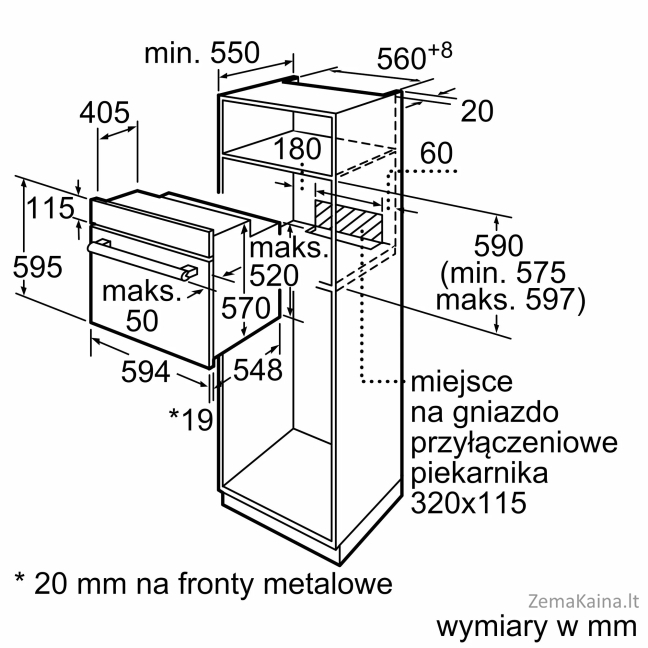 Orkaitė BOSCH HAF113ES1 6