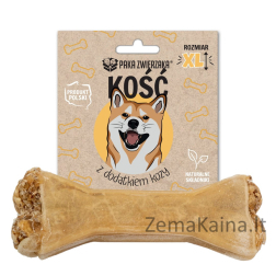 PAKA ZWIERZAKA Bone with goat XL 17 cm - skanėstas šuniui - 115g
