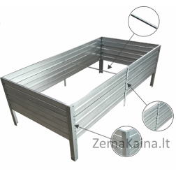 Pakelta lysvė KLASIKA GARDEN, cinkuota 150 x 75 x 30 cm