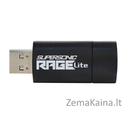 Patriot Memory Supersonic Rage Lite USB atmintukas 64 GB USB A tipo 3.2 Gen 1 (3.1 Gen 1) Juoda, Mėlyna