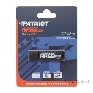 Patriot Memory PEF512GRGPB32U USB atmintukas 512 GB USB A tipo 3.2 Gen 1 (3.1 Gen 1) Juoda 8