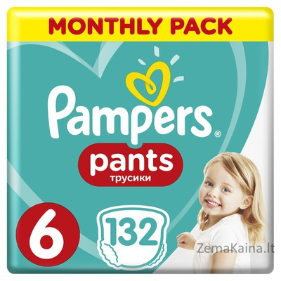 Pampers Pants Boy/Girl 6 132 pc(s)