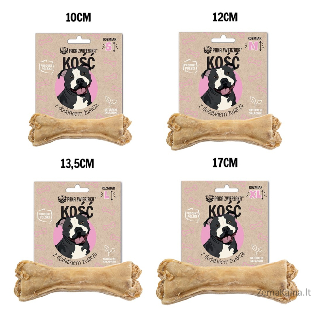 PAKA ZWIERZAKA Bone with tripe additive S 10 cm - skanėstas šuniui - 35g 1