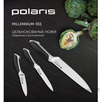 Peilių rinkinys Polaris Millennium-3SS stainless steel, 3 vnt. 1