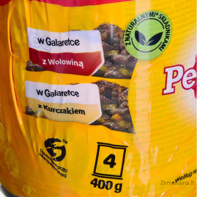 PEDIGREE Mokra karma 2x Wołowina 2x Kurczak dla psa4x400g 1