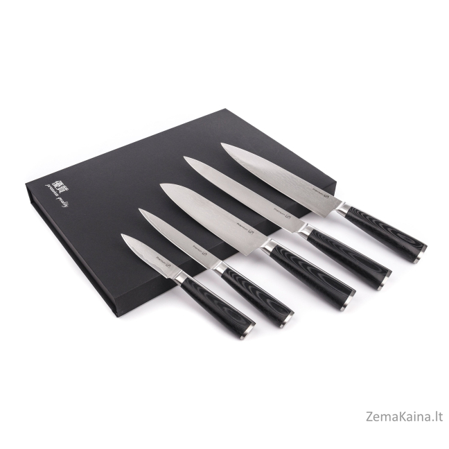 Peilių rinkinys G21 Damascus Premium 6002299 5 vnt. + galąstuvas 6