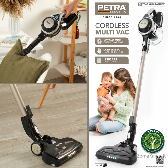 Petra PF0776V2DEEU7 22.2V Multi Vac Black and Platinum Damaged Box 6