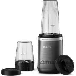Philips puodelio maišytuvas Philips Blender | HR2766/00 | Stalviršis | 1000W | Stiklainio medžiaga Plastikas | Stiklainio talpa 0,7 + 0,3 L | Ledo smulkinimas | Juodas vieno dydžio