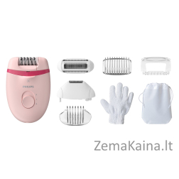 Philips Satinelle Essential Su optine šviesa, kompaktiškas laidinis epiliatorius