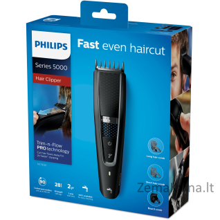 Philips 5000 series HC5632/15 Plaukų kirpimo mašinėlė, Juoda