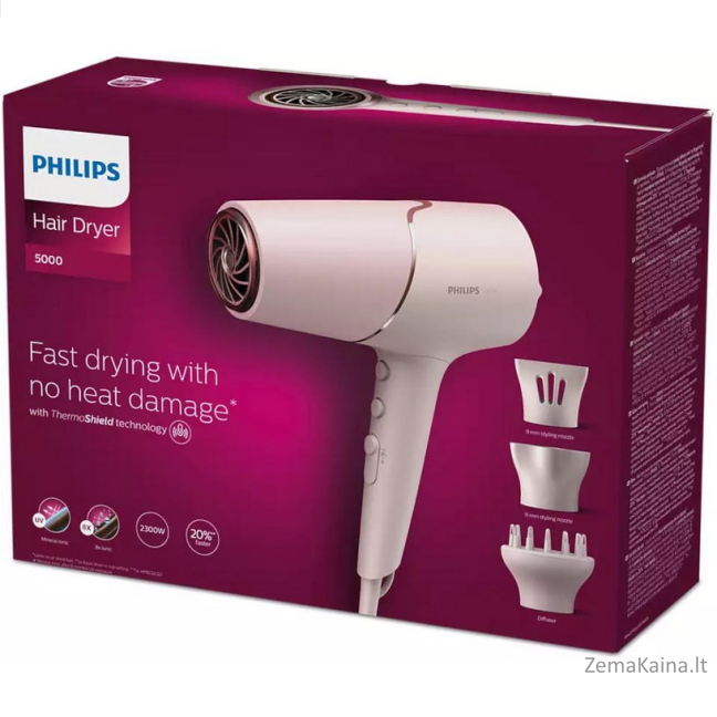 Philips 5000 series BHD530/20 plaukų džiovintuvas 2300 W Perlamutras 6